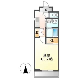 ボヌール本陣【4階】の間取り