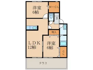 グレ-スヴィラ壱番館【1階】の間取り