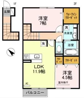 コンフォルタ【2階】の間取り