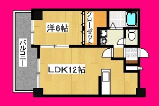 鹿児島県鹿児島市松原町【マンション】の間取り