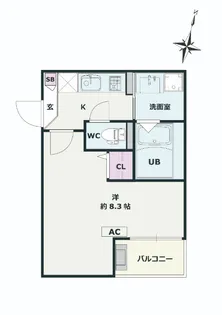 Jack takiharu II【1階】の間取り