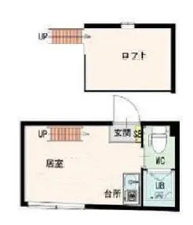 抜弁天フラット【2階】の間取り