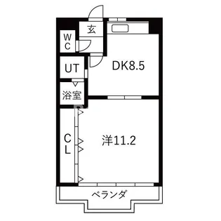 スパ・フランコルシャン【2階】の間取り