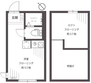 アヴァンティ日吉【2階】の間取り