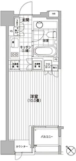 カスタリア銀座【7階】の間取り