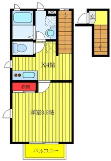 ウィスタリア【2階】の間取り