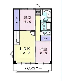 ニューマリッチパール【2階】の間取り