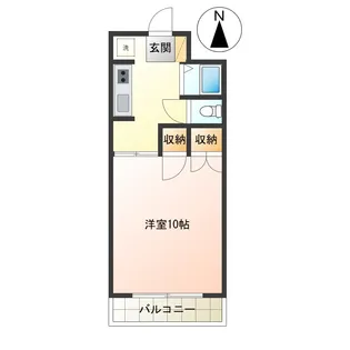 ジュネス・オクラバB【1階】の間取り