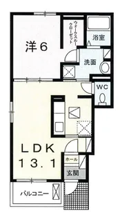 ラ ルーチェ【1階】の間取り