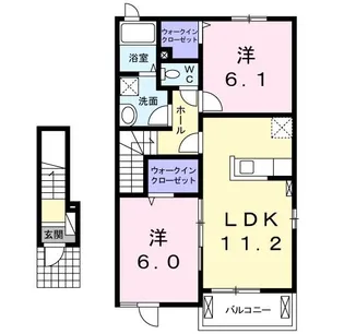 ハーバー G【2階】の間取り