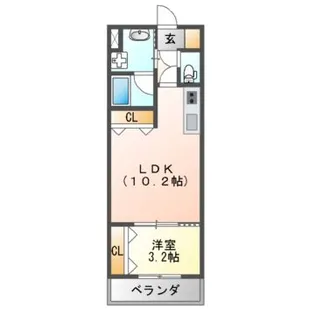 ステラウッド古市II【2階】の間取り