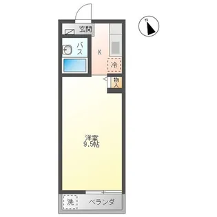 せのがわコーポ【1階】の間取り