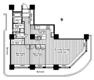 リバーポイントタワー【32階】の間取り