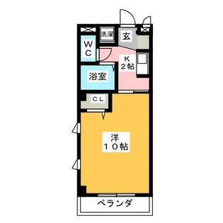 ロックハイツ栄【4階】の間取り