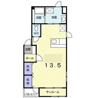 ボヌール パラディー I【1階】の間取り