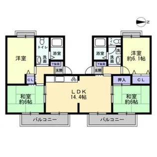 フォブール久保【1階】の間取り