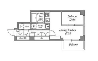 ラ・ステージ坂町【1階】の間取り