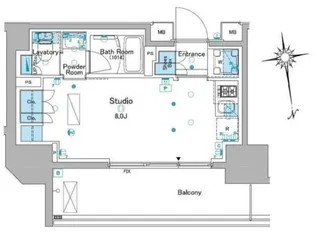 ルフォンプログレ品川大井【6階】の間取り