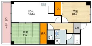 セルフィーユコート東館【7階】の間取り
