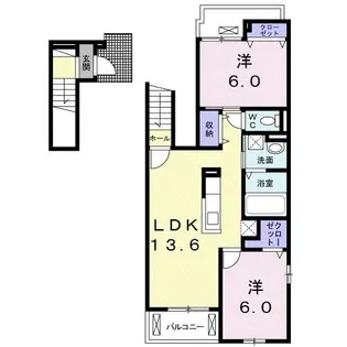 ハッピースマイルIII【2階】の間取り