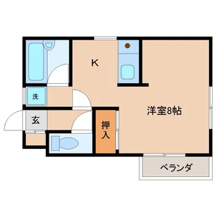 セレニティ川添 B棟【2階】の間取り