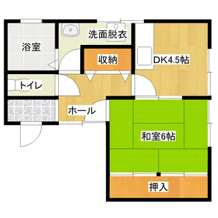 コーポフラワー湖月【3階】の間取り