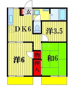 カーサ中西【1階】の間取り
