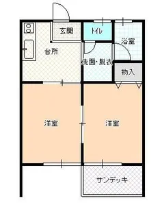 ハイツ松本【1階】の間取り