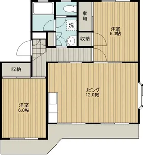 第3田畑ハイツ【1階】の間取り
