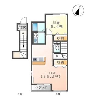 シャンボール・マーサ【2階】の間取り