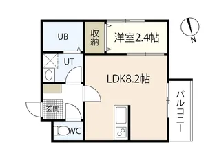 セブンプロート南観音7丁目【3階】の間取り