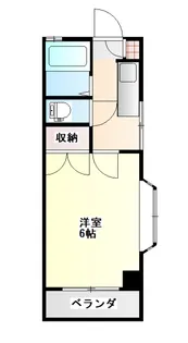 エントピア上荒田 第二【6階】の間取り
