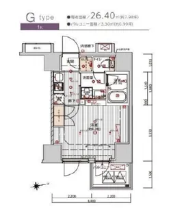 プレシャスハーモニー八王子【4階】の間取り