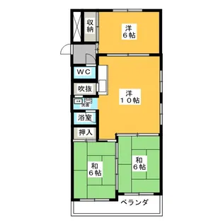 ユニバースビル【5階】の間取り