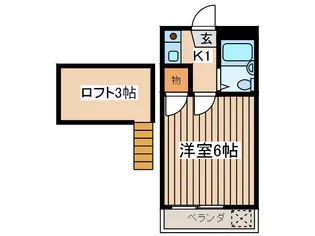 イ-ストフォ-レスト【2階】の間取り