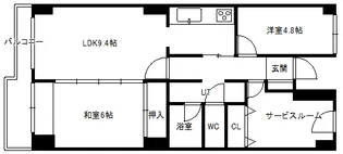 富樫マンション【3階】の間取り