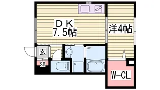 コンフォート双葉III【1階】の間取り