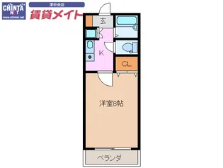 サンミッシェル【1階】の間取り