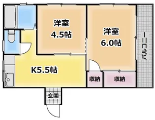 興栄ハイツ【4階】の間取り