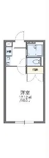 レオパレス天王【1階】の間取り