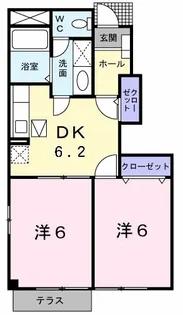エトワール・バーグ B【1階】の間取り