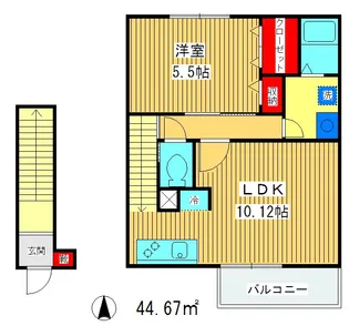 コモド・カーザ【2階】の間取り
