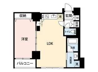 マイナビSTAYガーデン日本橋浜町(ドルチェ日本橋浜町・弐番館)【3階】の間取り