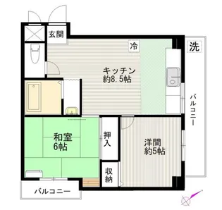 ノースパークビル【4階】の間取り