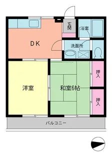 アシュア八王子【2階】の間取り