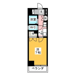 パークハウス八田【6階】の間取り