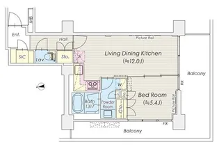 シャトレ信濃町【4階】の間取り