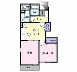 レイクビサイド【1階】の間取り