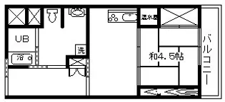 ヒールビレッジ宮地【1階】の間取り