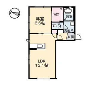 シェソワSATSUNO E棟【1階】の間取り